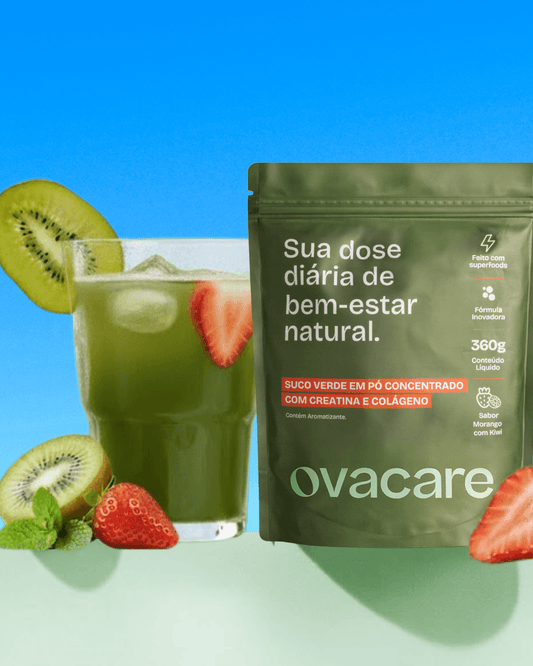 Ovacare Greens - Morango com Kiwi - Ovacare