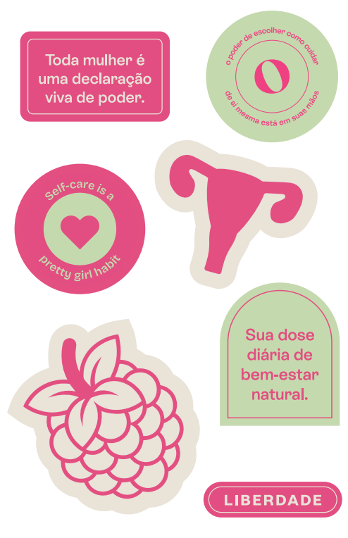 Cartela de Adesivos Ovacare