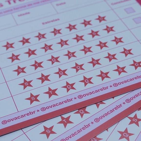 Kit Habit Tracker + 2 Cartelas de Estrela - Ovacare